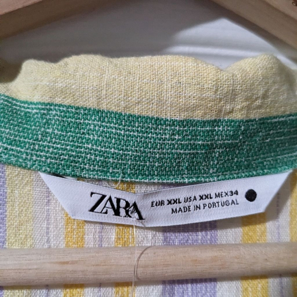 NEW Zara | Striped smocked mini dress - Picture 8 of 12